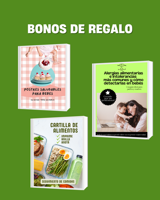 Mi Primer Recetario Saludable: 500 ideas nutritivas para bebés felices y mamás tranquilas.